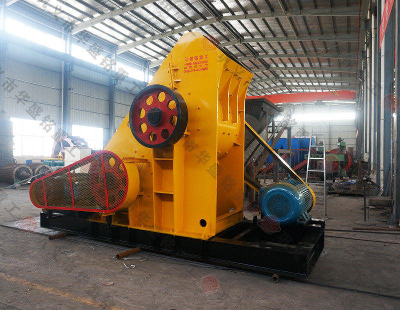 树皮粉碎机，双级粉碎机试机 马博网重工 