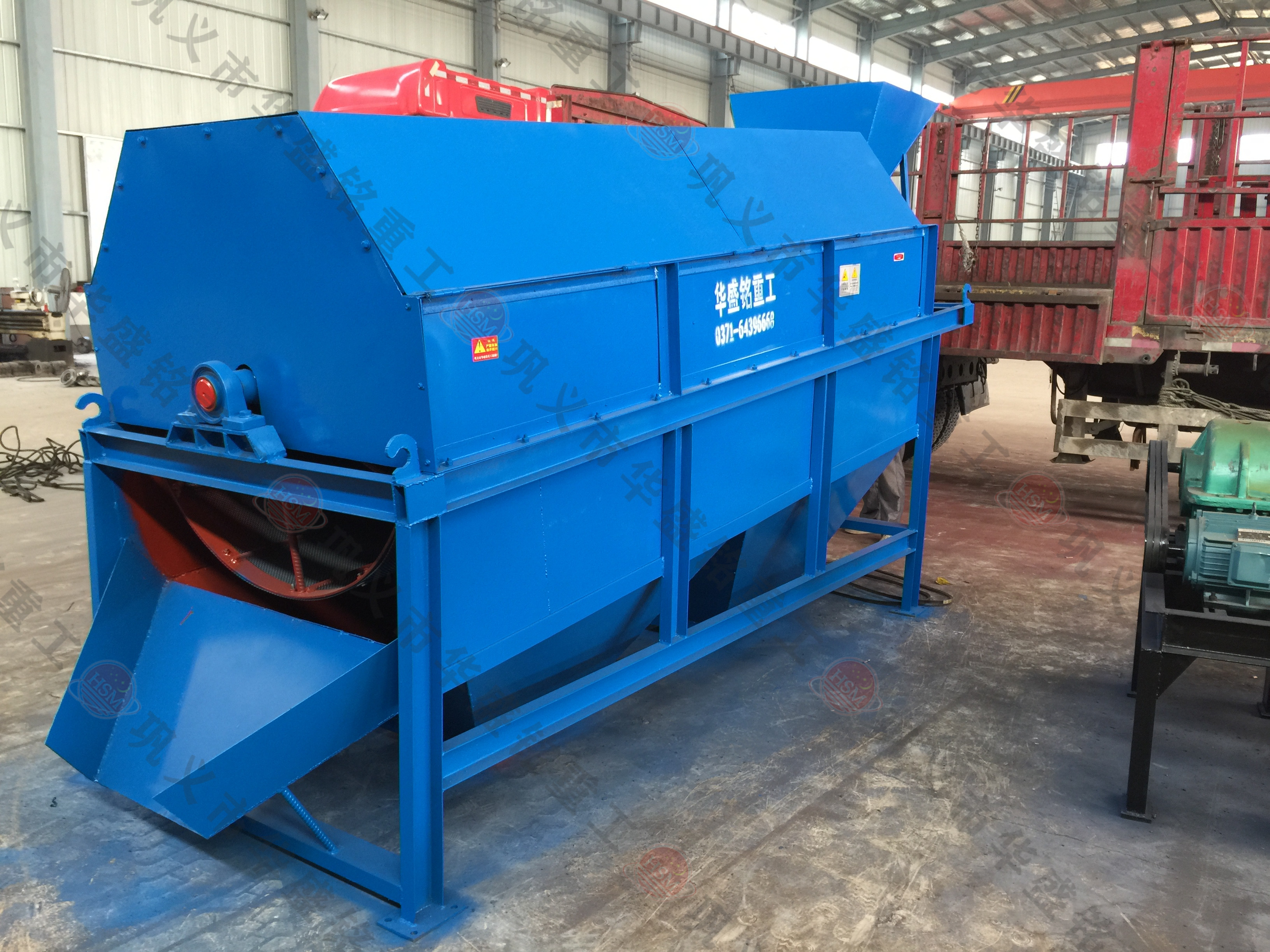 大型滚筒筛现场生产 马博网重工 