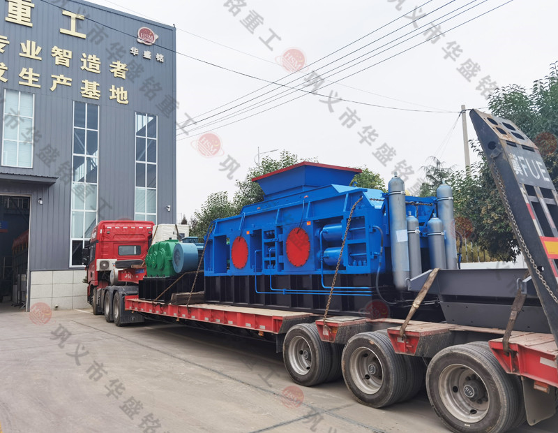 马博网2PGY1212对辊破碎机机成功发往洛阳